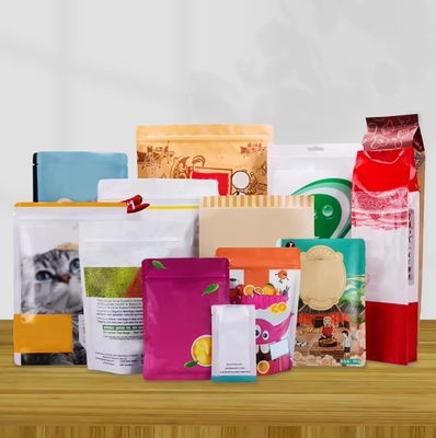 Często drukowane z folii aluminiowej plastikowej z zakładką z oknem i zamkiem