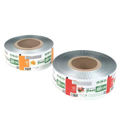 Drukowanie na zamówienie Automatyczne opakowania workowe Żywność Plastika Laminatowa Folia Aluminiowa Rolka Filmowa Ciasteczka Opakowania Żywności