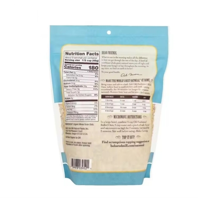 BOPP PET CPP Vakuum Packaging Pouch For Nuts Seed Food Whole Grain Oat