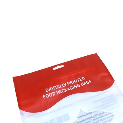 Drukowany Mylar Zip Lock Bag Snack Packaging Bag Stand Up Pouch For Food Snack Wielokrotnie używalne worki holograficzne