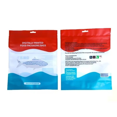 Drukowany Mylar Zip Lock Bag Snack Packaging Bag Stand Up Pouch For Food Snack Wielokrotnie używalne worki holograficzne