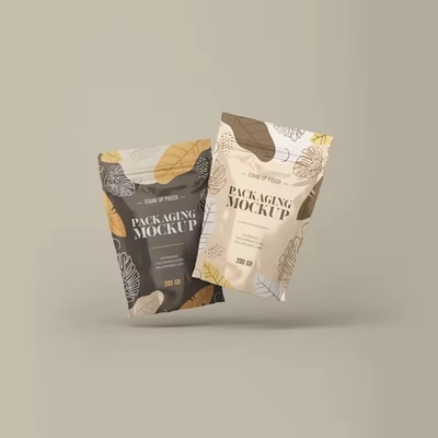 Opakowanie do pakowania żywności stand up pouch Matt Surface Zipper Bag With Valve Foil Ziplock Coffee Bag