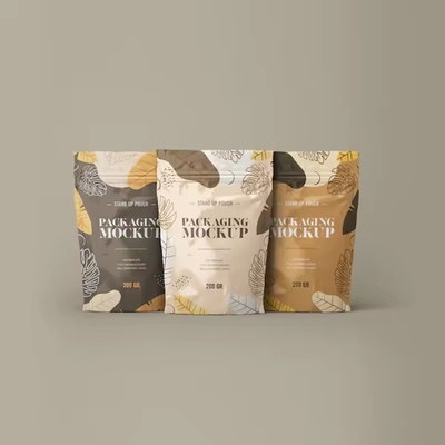 Opakowanie do pakowania żywności stand up pouch Matt Surface Zipper Bag With Valve Foil Ziplock Coffee Bag