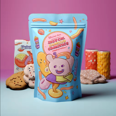 OEM Niestandardowe Drukowane Stojące Ziplock Pocket ponownie zamykane folia aluminiowa Mylar Bag z zamkiem do worka żywnościowego