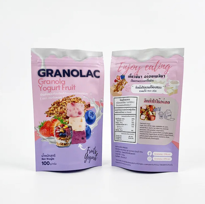 Custom Logo Doy Pack Stand Up Pocket Food Flexible Packaging Bag Producent Zip Lock Stand Up Pockets