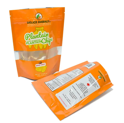 Śniady Chips Opakowanie Logo Niestandardowe Zamknięcie worki klasy spożywczej Worek Saketka Bananowe Chipsy