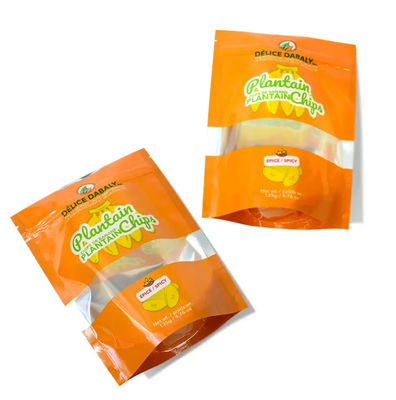Śniady Chips Opakowanie Logo Niestandardowe Zamknięcie worki klasy spożywczej Worek Saketka Bananowe Chipsy