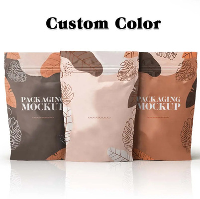 Wypuszczalny na wilgoć i zapach Chips Cookie Snack Food Pocket Bag Kraft Paper Stand Up Zip Lock Pocket For Coffee Packaging Bag