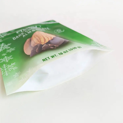 Drukowanie na zamówienie Pojemnik stand up Zipper Nut Package Plastikowe przekąski Migdały Kaszuja Puszki do pakowania