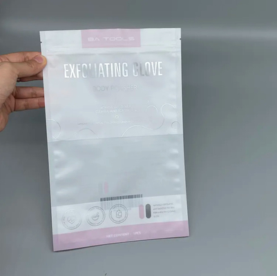 Przejrzyste przezroczyste rękawiczki opakowania zamrożone torba z zipem do rękawic kosmetyki plastikowe Mylar Ziplock torebki trzystronne pieczęć