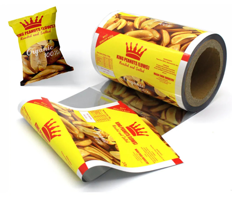 Fabryka plastikowej folii drukowanej, używanej do pakowania przekąsek/chipsów ziemniaczanych/orzechów, laminowanych małych worków, folii do pakowania przekąsek