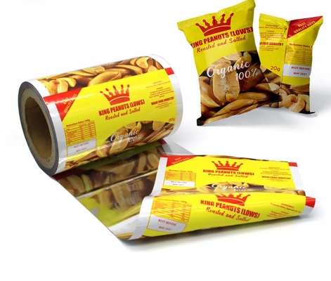 Sprzedaż hurtowa Żywność Chipsy drukowane Worki opakowaniowe Laminatowe rolki PET Worki plastikowe Roll Mylar Folia aluminiowa folia opakowaniowa Roll