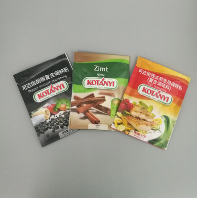 Rozmarynkowe warzywa na kawałki opakowanie z tworzyw sztucznych mała torebka 3 strony zamknięte worki aluminiowe do pakowania