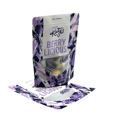 Recykling PET Mylar Ziplock Stand Up Pocket Bag ziołowe zielone liście luźne czarna kawa Doypack Sachet Matcha Tea Bag Przechowywanie