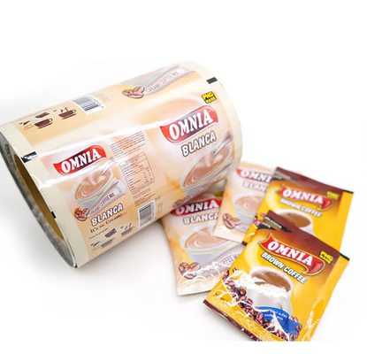 Wydawane na zamówienie Jelly Bag Snacks Packing Automatic Potato Chips Packing Rolls Laminated Pe Food Packing Roll Film