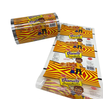 Wydawane na zamówienie Jelly Bag Snacks Packing Automatic Potato Chips Packing Rolls Laminated Pe Food Packing Roll Film