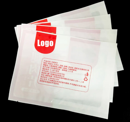 Wykonane na zamówienie drukowane logo Mięso PE Nylon Tear Notch Clear Heat Seal Packaging Bags Food Grade Vacuum Seal Bags
