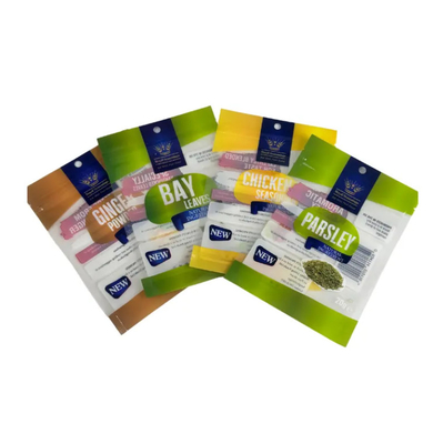 Niestandardowy zestaw drukowany, laminowany z 3 stron, plastikowe torebki, przyprawy, przyprawy, torebki jadalne, opakowanie, opakowanie, opakowanie, opakowanie, opakowanie, opakowanie