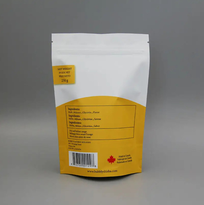 Matte Finish Aluminium Foil Kompostowalny Doypack Stand Up Zipper Pocket Plastic Snack Food Bag Bolsa Snack