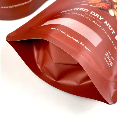 Niestandardowo wydrukowane worki z folii aluminiowej ciasteczka orzechy herbata kawa opakowania spożywcze plastikowe opakowania zip stand up pouches