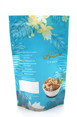 Zestaw plastikowy na zamówienie Worek do opakowań żywnościowych Worek z folii aluminiowej Mylar Zipper Ziplock Worek Stand Up Pocket Doypack Na orzechy Snack