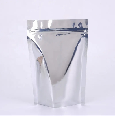 Głośna, wielokrotnie używana folia laminowana z aluminium, torby do dostarczania żywności z zamkniętym zamkiem, Yin Yang, stand up bag z czystą przednią stroną