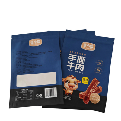 PET/VMPET/PE Matte Vertical Zipper Bag z drukiem UV High For Barrier Design