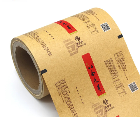 Niestandardowe opakowania z papieru Kraft i rolki z plastikowej folii do ciastek herbatnych, frytek - biodegradowalnych i żywnościowych