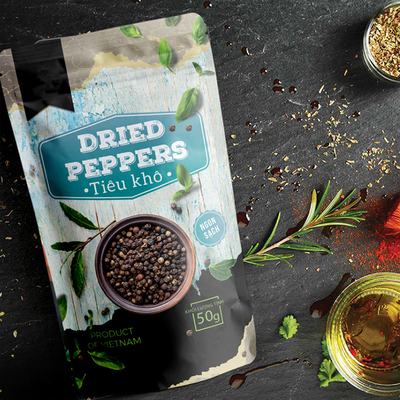 Worek do opakowań przypraw, plastikowa opakowanie, przyprawa paprika, worek do opakowań żywnościowych, zamykany zamykany