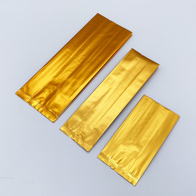 Niestandardowe logo z bocznymi zakładkami, płaskim dnem, torebki typu stand-up z folii aluminiowej na herbatę z zgrzewem, CPP i PE, plastikowe opakowania do żywności