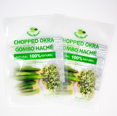 Zastosowane drukowanie cyfrowe Przejrzystość 1 funt skruszone okra opakowanie plastikowy worek warzywny worek próżniowy