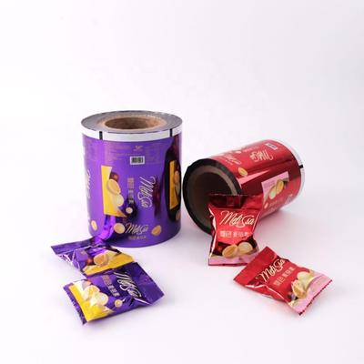 Custom Printed Soft BOPP Lamination PE Film Roll Flexible Plastic Snacks And Food Packaging For Cookies Candies