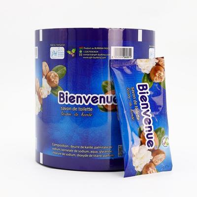 Gorąca Wyprzedaż Niestandardowa Drukowana Laminowana Folia Rolowa z Tworzywa Sztucznego Przeznaczona do Żywności, Elastyczne Opakowanie do Owijania Mydła