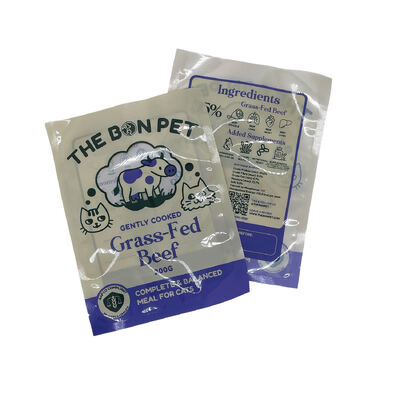 Niestandardowe drukowane torebki z trzema zgrzewami, odpowiednie do pakowania żywności, w tym przekąsek, cukierków, kawy, herbaty, proszków i suchej żywności, z nacięciem do otwierania i zamkiem błyskawicznym