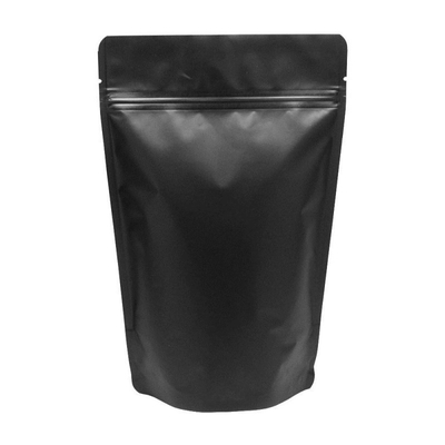 Opakowania do żywności Zip Lock Stand Up Pouch Bags Matowe czarne drukowane odporne na zapach