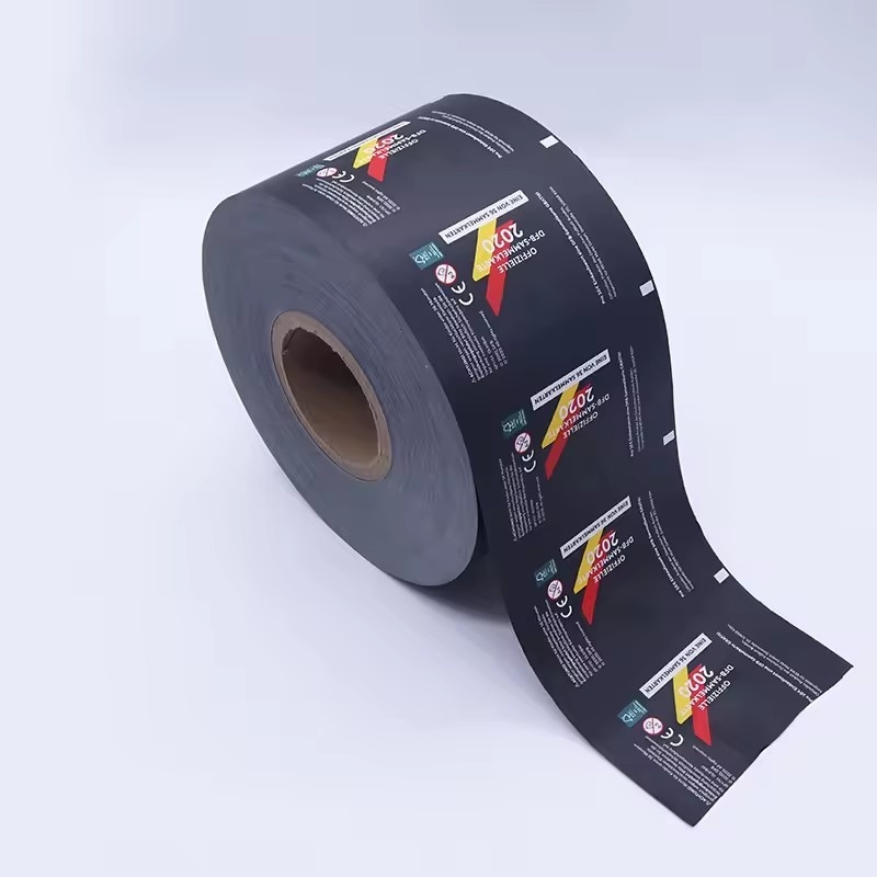 Wykonanie druku na zamówienie Folia plastikowa laminowana, termozamykalna, elastyczna, rolkowa folia do żywności