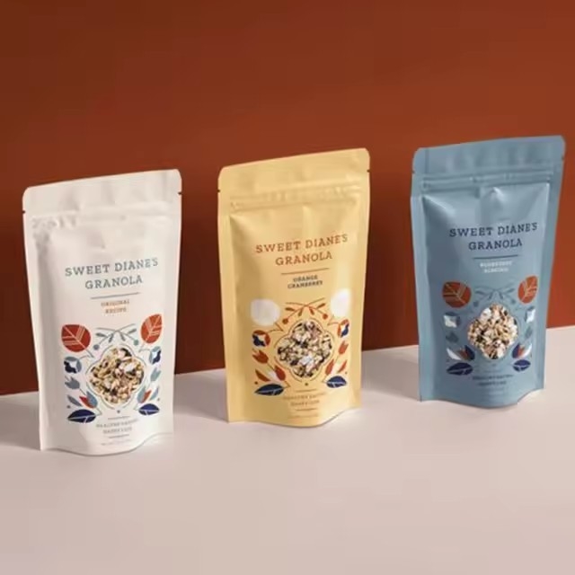 Niestandardowy druk folii aluminiowej torba z zamkiem Mat food Grade Stand Up Bag