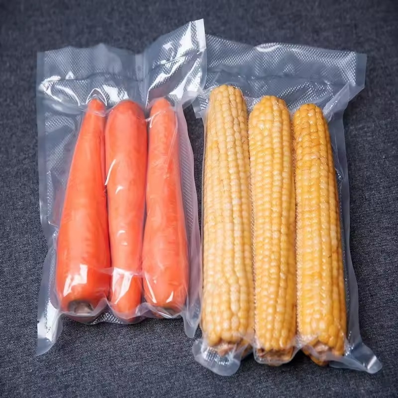 Home Przechowywanie Przejrzystości Nylon Plastic Food Vacuum Bags For Packaging Słodkie owoce kukurydzy