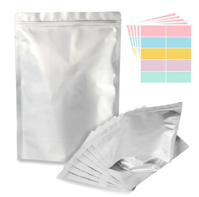 Niestandardowe wydrukowane folie mattowej plastikowe opakowanie do jedzenia opakowanie do zamknięcia z powrotem torebka aluminiowa zamka stand up torba z zamkiem