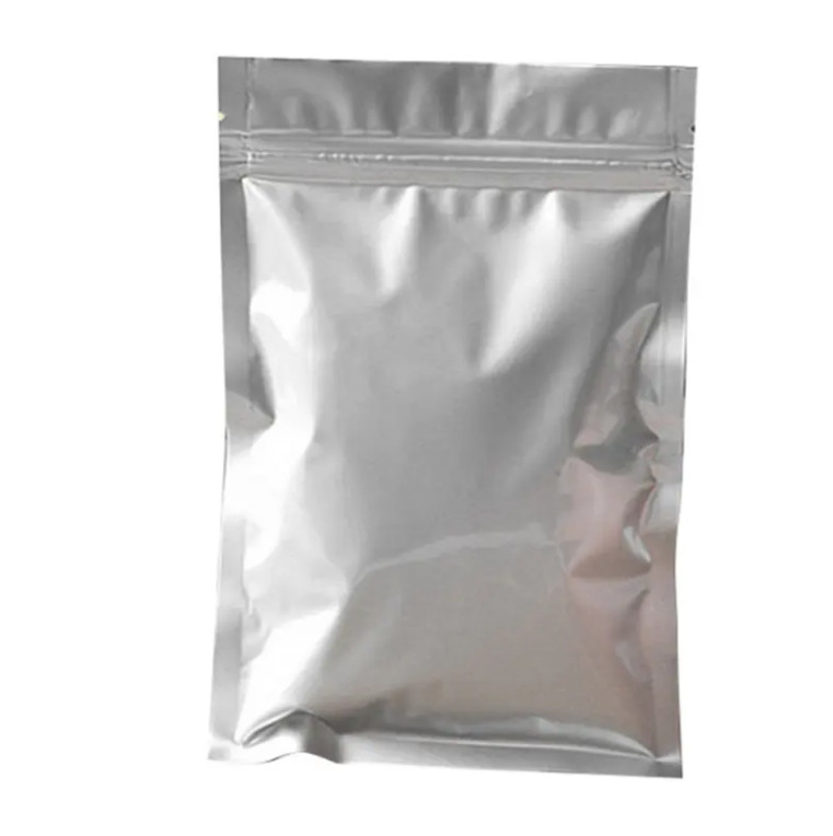 Hotsale Food Grade Reclosable Plastic Sealing Zipper Silver Pouch Mylar Zip Lock Packaging Print Custom Aluminium Bag