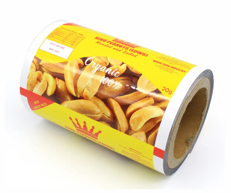 Fabryka plastikowej folii drukowanej, używanej do pakowania przekąsek/chipsów ziemniaczanych/orzechów, laminowanych małych worków, folii do pakowania przekąsek