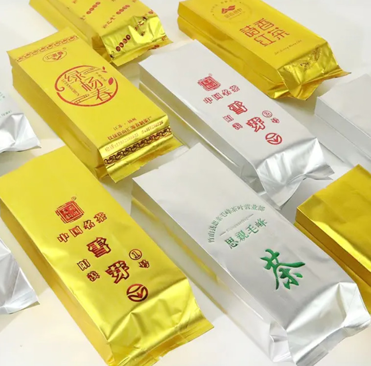 Niestandardowy projekt Drukowanie folia aluminiowa Mylar Stand Up Pocket Hot Seal Side Gusset Bags Food Tea Coffer Packaging Bag Pocket With Logo