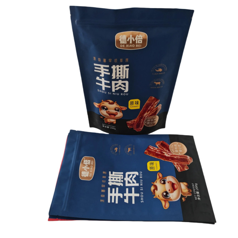 PET/VMPET/PE Matte Vertical Zipper Bag z drukiem UV High For Barrier Design